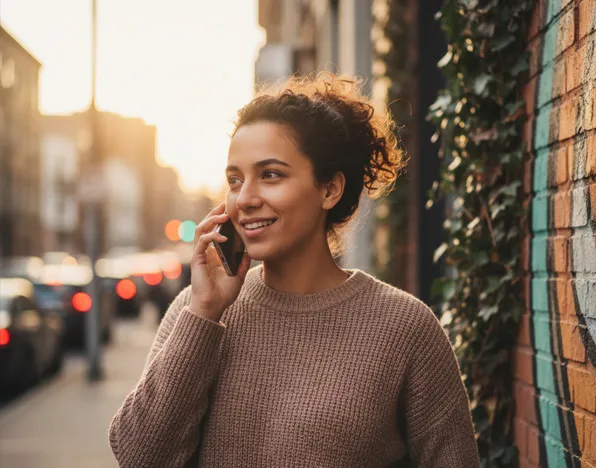 Girl in purple t-shirt smiling